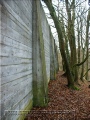 The shooting bunker was hidden in the forest opposite the barracks.