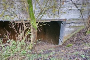 The shooting bunker was hidden in the forest opposite the barracks.