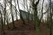 The shooting bunker was hidden in the forest opposite the barracks.
