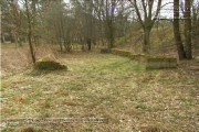 The shooting bunker was hidden in the forest opposite the barracks.