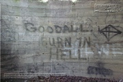 The shooting bunker was hidden in the forest opposite the barracks.