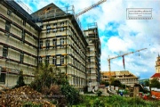 Hospital Würzburg - during the rebuilding