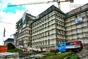 Hospital Würzburg - during the rebuilding