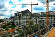 Hospital Würzburg - during the rebuilding