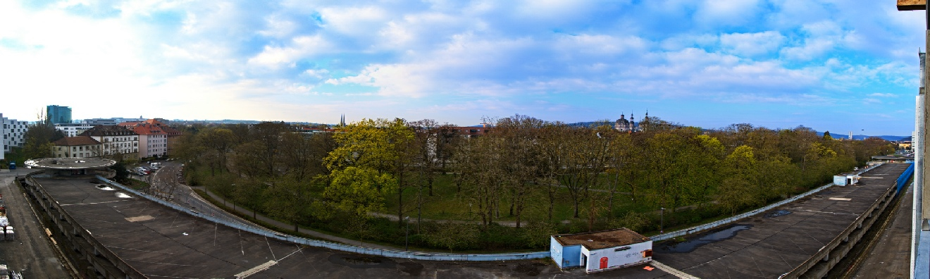 Aufnahme vom neuen Bahnhof-Parkhaus