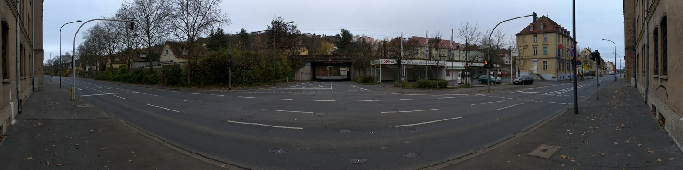 Nürnberger Strasse vor Beginn der Ausbauarbeiten 2019